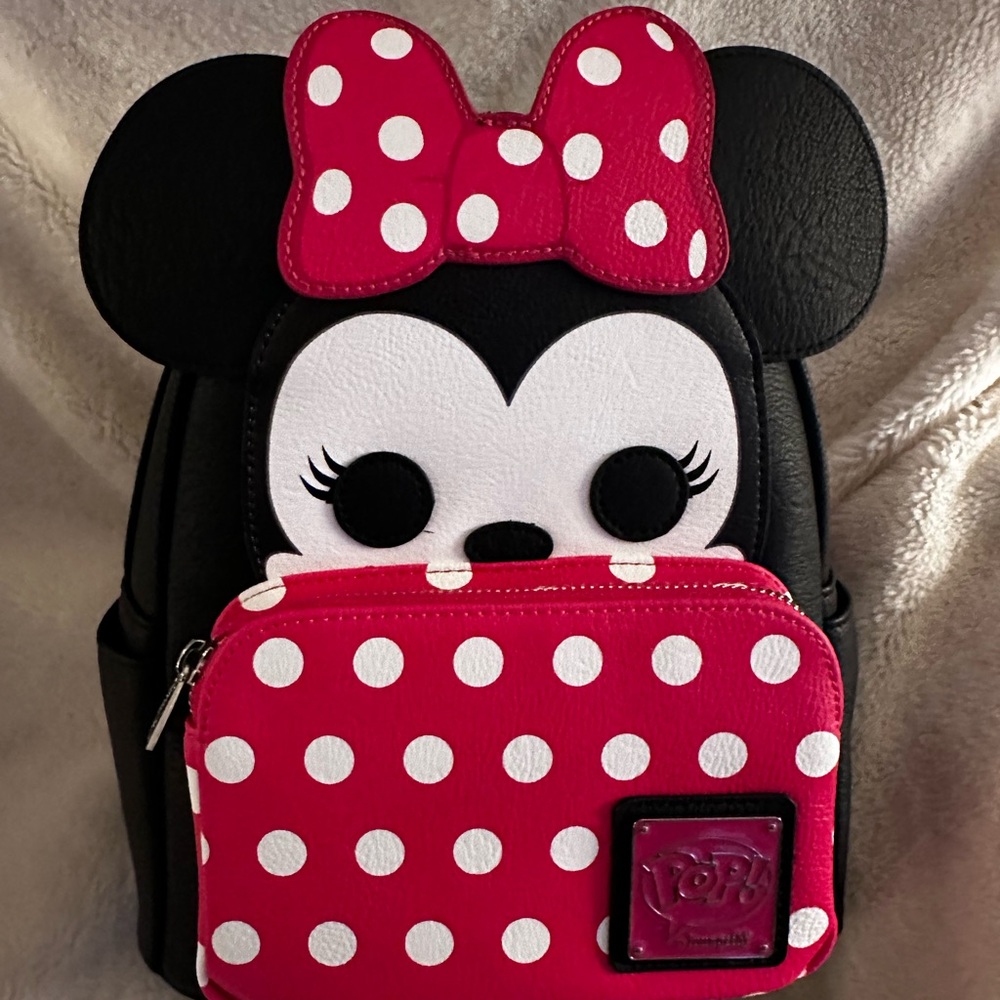 Disney Minnie Mouse 3D Polka Dot Pop Mini Loungefly Backpack: NWT